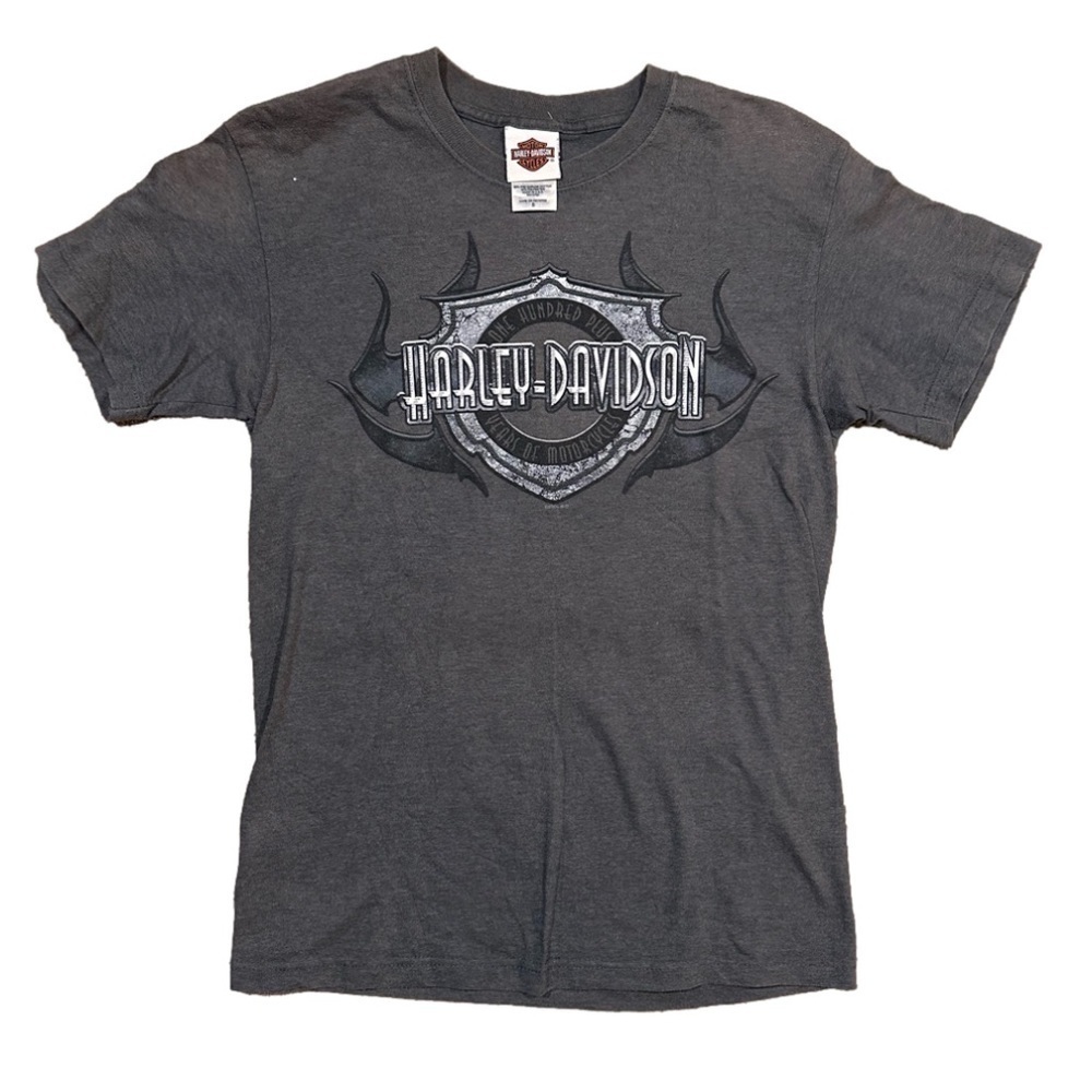 Harley-Davidson Men’s Gray Mile High Colorado Short Sleeve Biker Tee Shirt